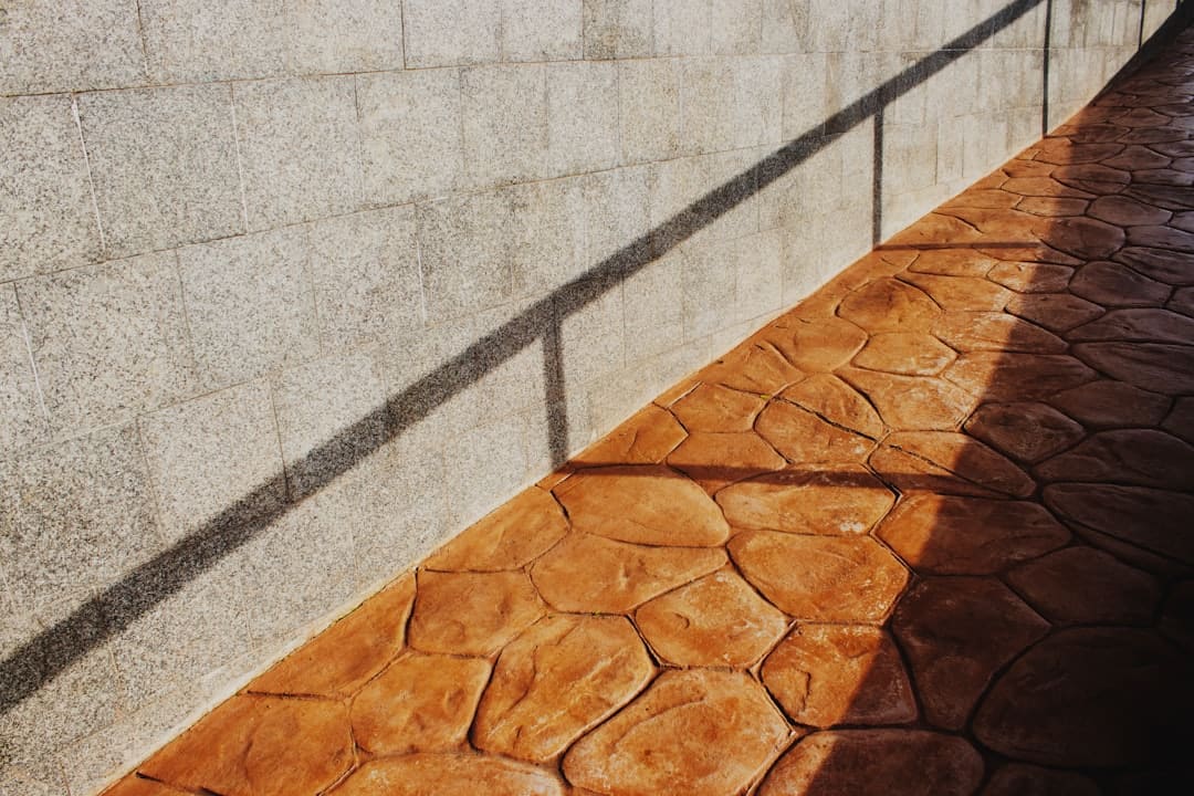 Stamped decorative concrete